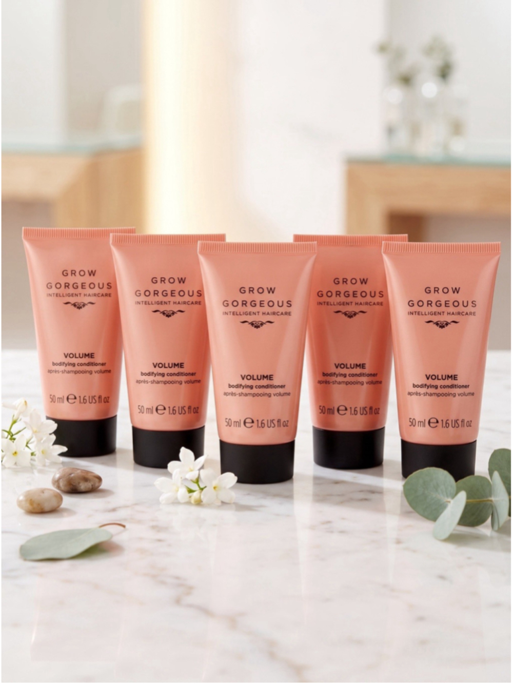 Lot of 5 Grow Gorgeous Volume Bodifying Conditioner Travel Size 50ml New